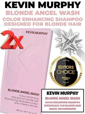 2X BNWSEAL KEVIN MURPHY Blonde Angel Wash Color Shampoo For Blondes